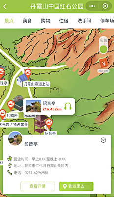 柳州景区手绘地图智慧导览和语音结合，让景区“活”起来